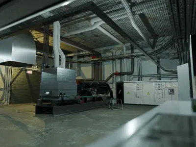 3D industrial environment 3D model