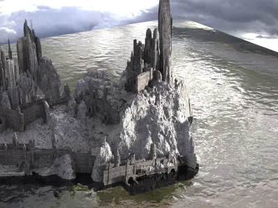 King Richard Crusades Desert Ruins 3D model