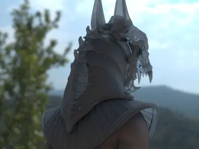 Anubis Helmet 3D print model