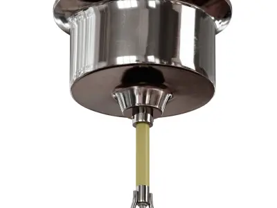 Chrome ceiling lamp Lussole Monsey GRLSP 9614 3D model