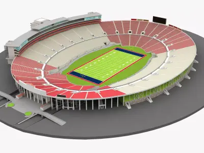 Rose Bowl Stadium California 3D model