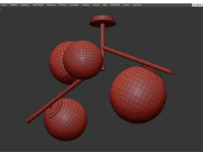 Bubble Glass Low-poly 3D model