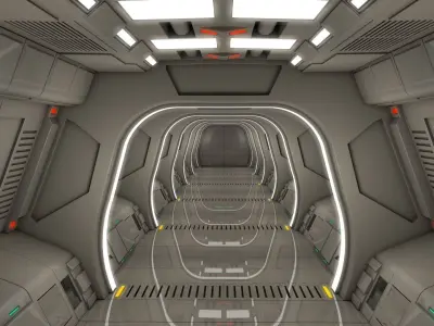 Sci Fi Corridor 3D model