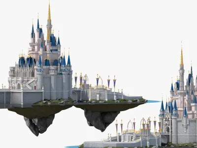  Disneyland Cinderella Castle 