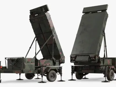  AN-TPS-80 Ground Air Radar System Deployed Rigged 