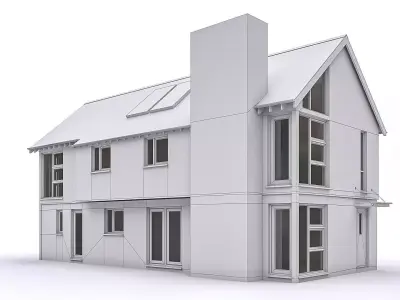 Townhouse 12 Low-poly 3D model