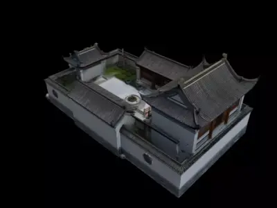 courtyard 3D model
