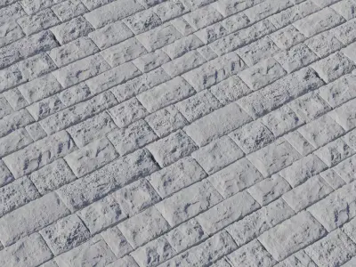 Chiseled Limestone Ashlar PBR Texture Texture