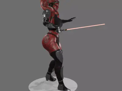 Curvy Darth Talon 3D print model