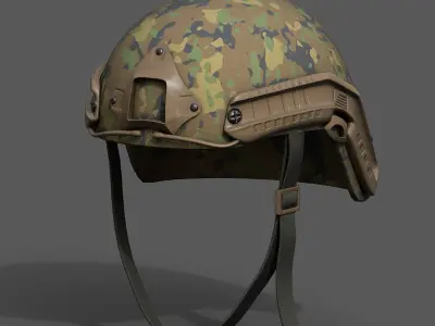 Helmet military combat soldier armor scifi fantasy  Low-poly 3D model