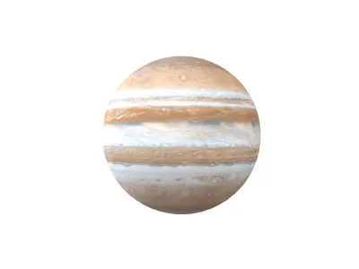 Jupiter v1 001 Low-poly 3D model