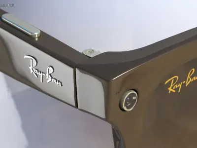 Ray Ban Stories Meteor Smart Glasses Brown 3D model
