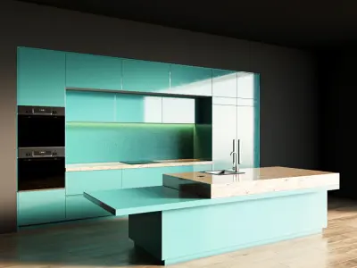 49-Kitchen1 glossy 5 3D model