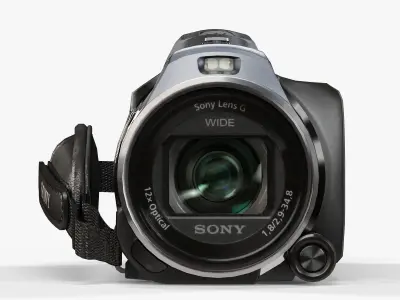 Sony HDR-PJ810 camcorder Low-poly 3D model