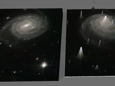 Low Res UGC 12158 deep sky object 3d software analysis Free 3D print model