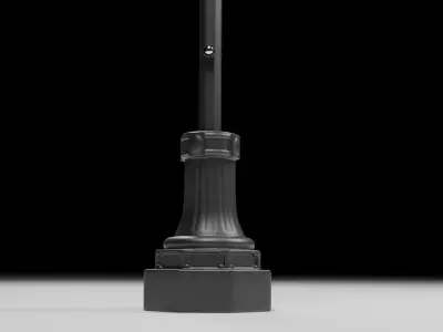 City Downtown Crosswalk Lights 3D model