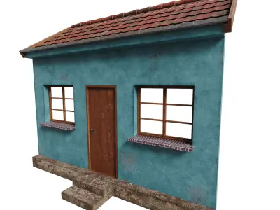 Old Simple Facade 3D model
