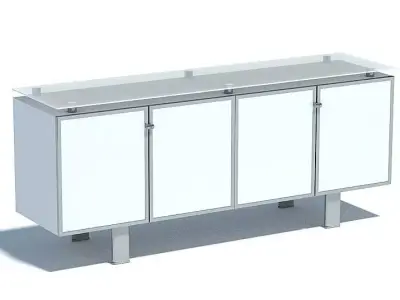 White Modern Storage 3D model