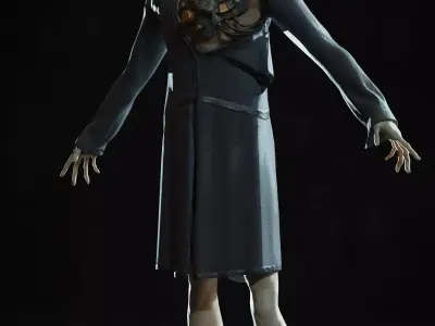 Character Dr Electrod  Low-poly 3D model