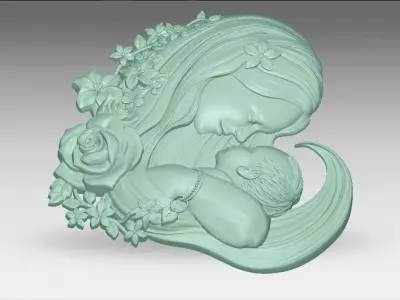 MOTHER BABY 3D model