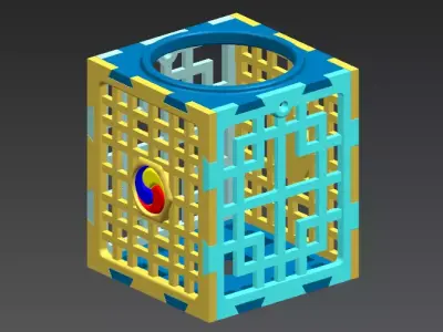 Tea light candle holder 3D model