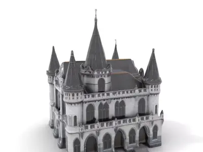Gothic Castle model pack Low-poly 3D model