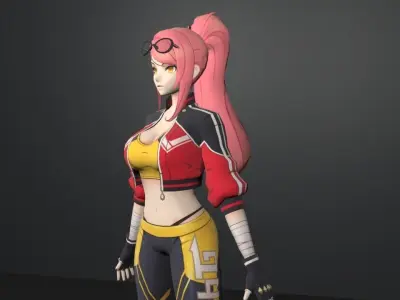 yina fighter 3D model