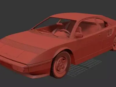 Ferrari Mondial 8 1980 3D print model
