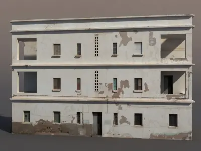 Apartment House 58 Low Poly 3d Model Low-poly 3D model