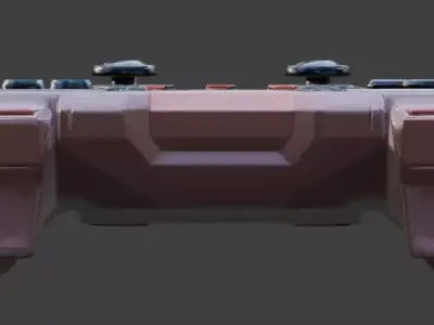 Futuristic Sci-Fi Gamepad 3D Model Low-poly 3D model