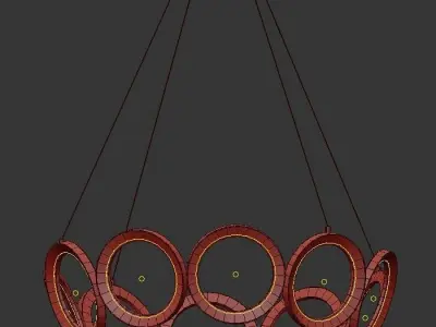DEEVOLPO ring pendant light 3D model