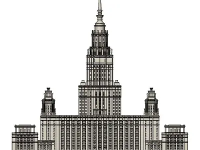 Moscow state University 3D model
