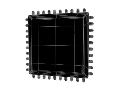 Chip Icon v1 002 Low-poly 3D model