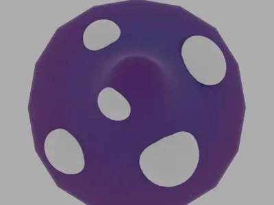 magical glowing mushroom Free 3D model