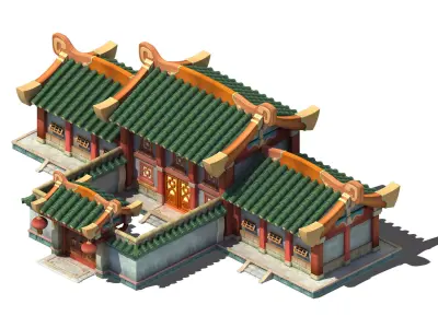 Ancient Architecture 3D model 11