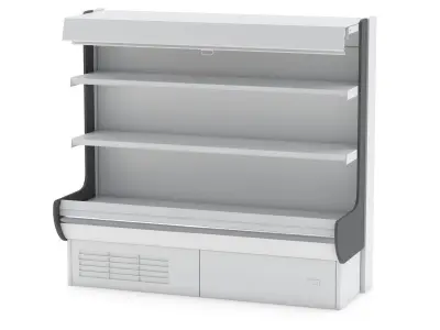 Supermarket Rack Refrigerator 3D model