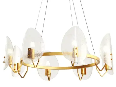 Monroe Art Deco Ceiling Light 3D model