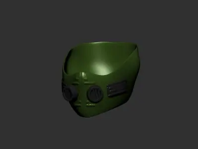 helmet high poly sculpt 3d printable  3D model 124