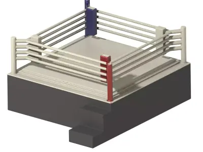 Exquisite Boxing Ring 3D print model