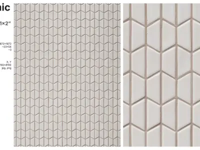 Mini Trapezoidal Tile in Hex Layout Texture