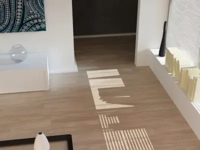 Living room scene vray 3D model