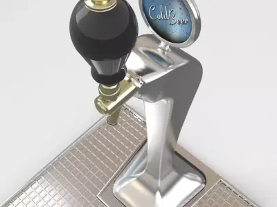 beer tap for bar or restaurant  3D model