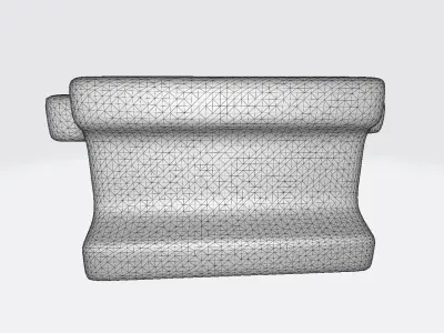 3d Model Plastic Water Barrier 3D model
