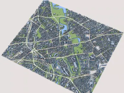 Minsk City Belarus 3D model
