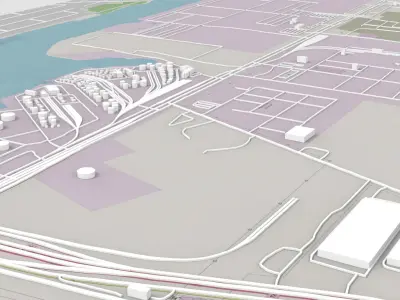 The Barbours Cut Container Terminal Houston Texas USA  Free 3D model