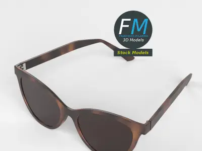 Sunglasses foxy 3D model