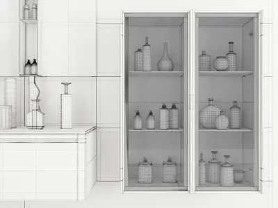 Bathroom furniture set Rush 3D model