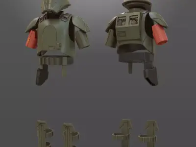 Transport Trooper One12 Scale Custom Armor STL Files 3D print model