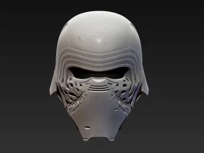 Kylo Ren Helmet  high model 3D model