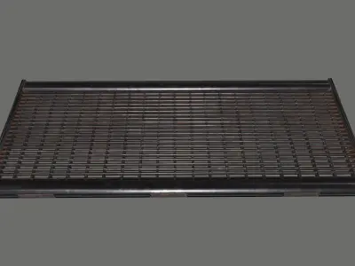 stairs metal Low-poly 3D model